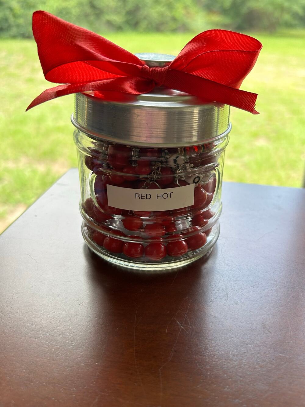 Red Hot Mystery Jewelry Jar Lot - Necklaces Bracelets Earrings Charms